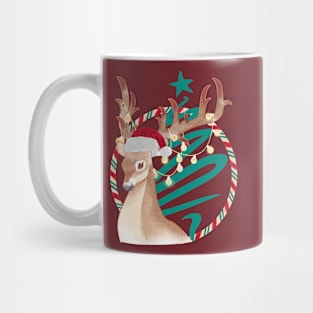 Merry Christmas Deer Mug